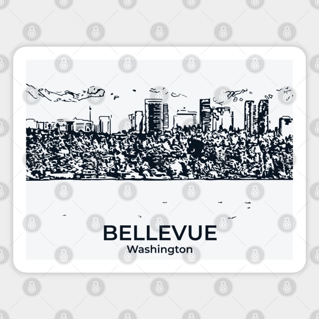 Bellevue - Washington Magnet by Lakeric